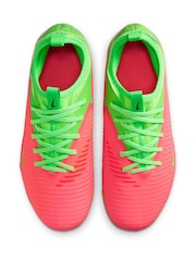 Nike Red Junior Phantom 6 Low Academy Firm Ground / Multi-Ground  Football Boots - Image 5 of 9