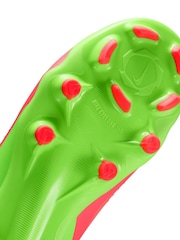 Nike Red Junior Phantom 6 Low Academy Firm Ground / Multi-Ground  Football Boots - Image 8 of 9