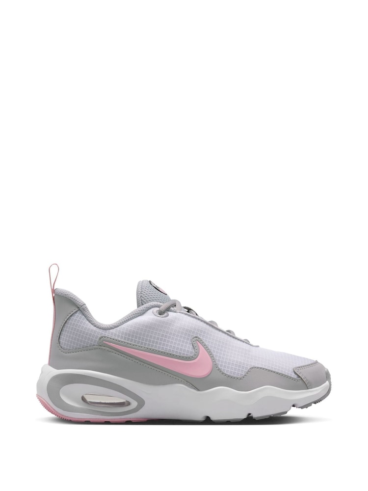 Nike White/Pink Grey Youth Air Max Nova Trainers - Image 1 of 7 Nike White/Pink Grey Youth Air Max Nova Trainers - Image 1 of 7