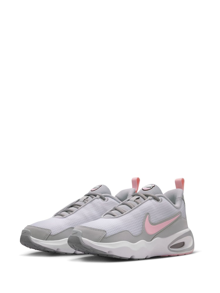 Nike White/Pink Grey Youth Air Max Nova Trainers - Image 2 of 7 Nike White/Pink Grey Youth Air Max Nova Trainers - Image 2 of 7