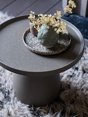 Abigail Ahern Grey Baldo Metal Side Table - Image 3 of 5