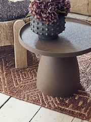 Abigail Ahern Grey Baldo Metal Side Table - Image 4 of 5