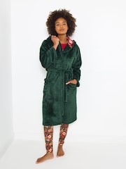 Joe Browns Green Floral Lined Dressing Gown - Image 3 of 6