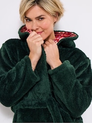Joe Browns Green Floral Lined Dressing Gown - Image 5 of 6