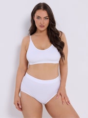 Yours Curve Black 2 Pack Seamless Ribbed Padded Bralettes - Image 5 of 7