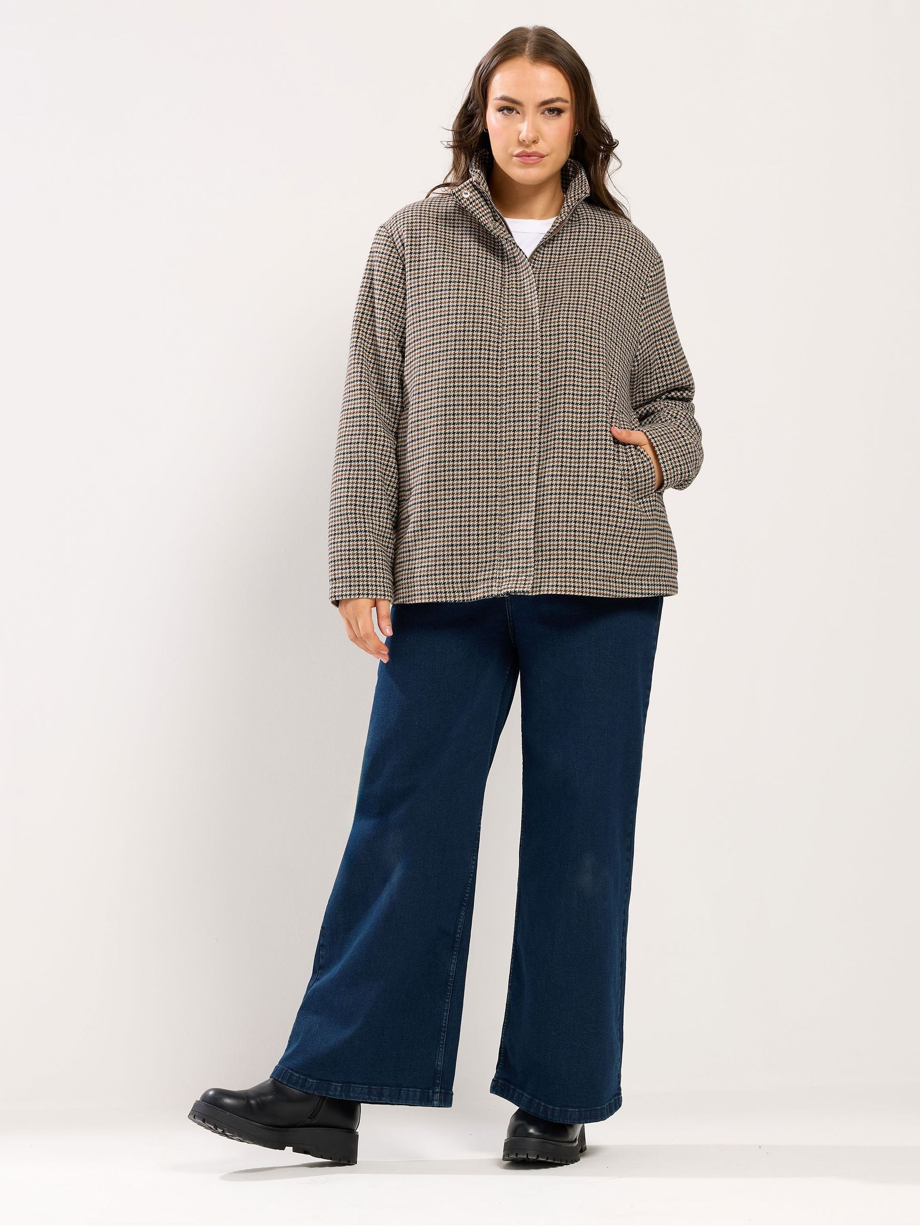 Buy Yours Curve Black Checked Jacket from Next USA