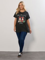 Yours Curve Black Guineapig Short Sleeve Novelty T-Shirt - Image 2 of 5