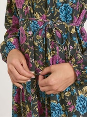 Schwarz - Long Tall Sally Floral Belted Midaxi Dress - Bild 4 von 5