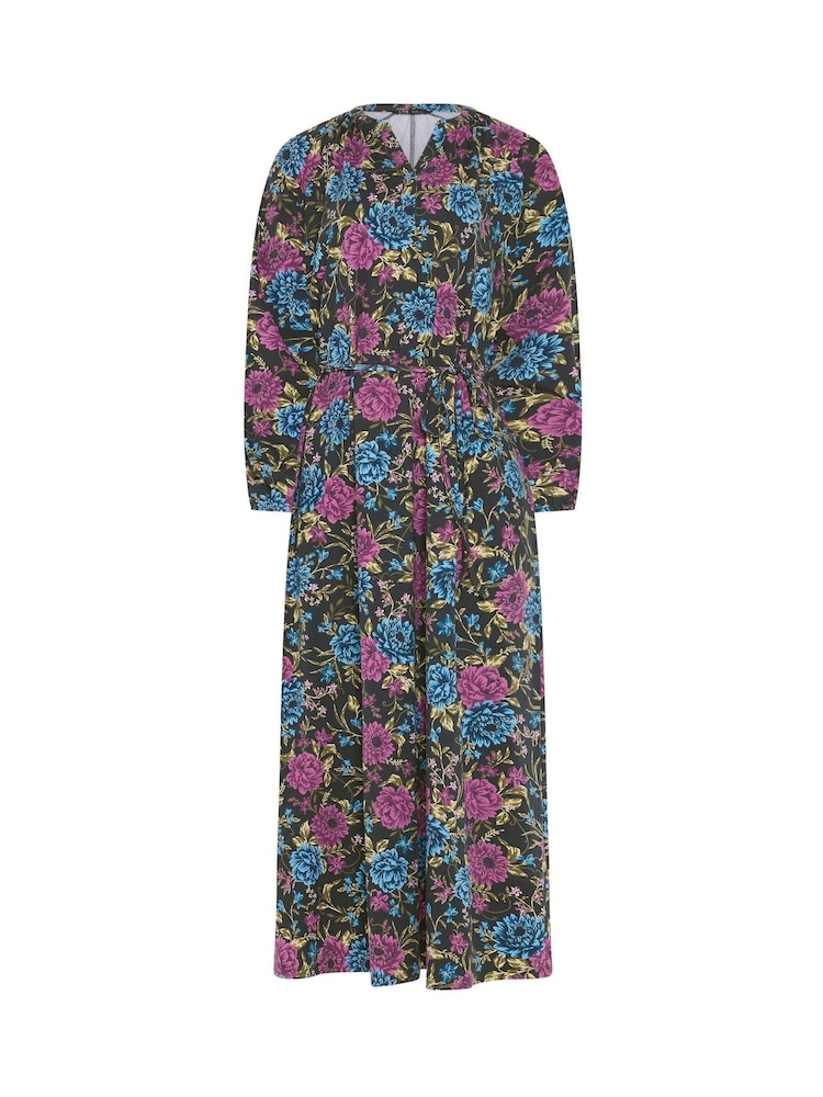 Schwarz - Long Tall Sally Floral Belted Midaxi Dress - Bild 5 von 5