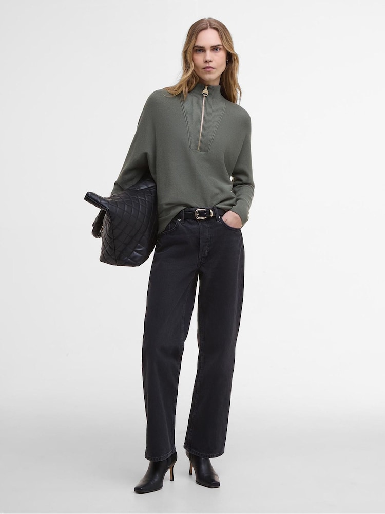 Barbour® International Green Lola Jumper - Image 2 of 6 Barbour® International Green Lola Jumper - Image 2 of 6