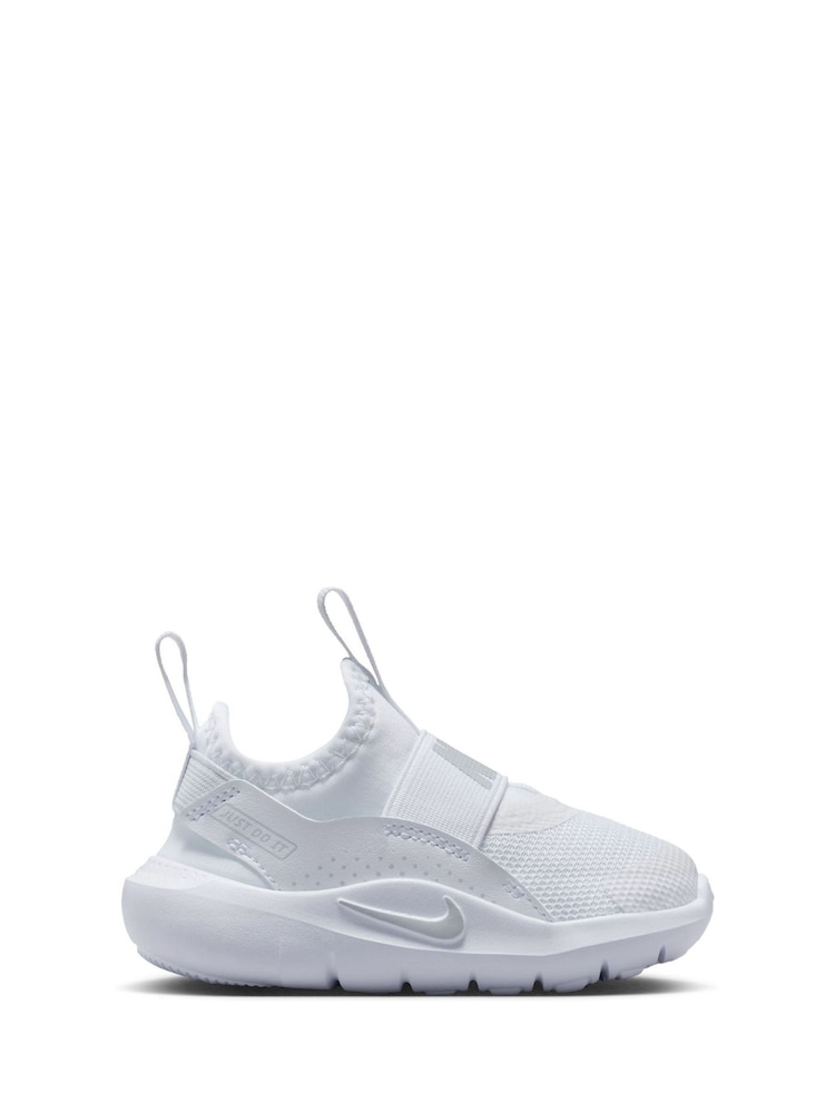 Nike White Infant Flex Runner 4 Trainers - Image 1 of 8