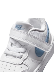 Nike White Infant Court Borough Low  Trainers - Image 8 of 9