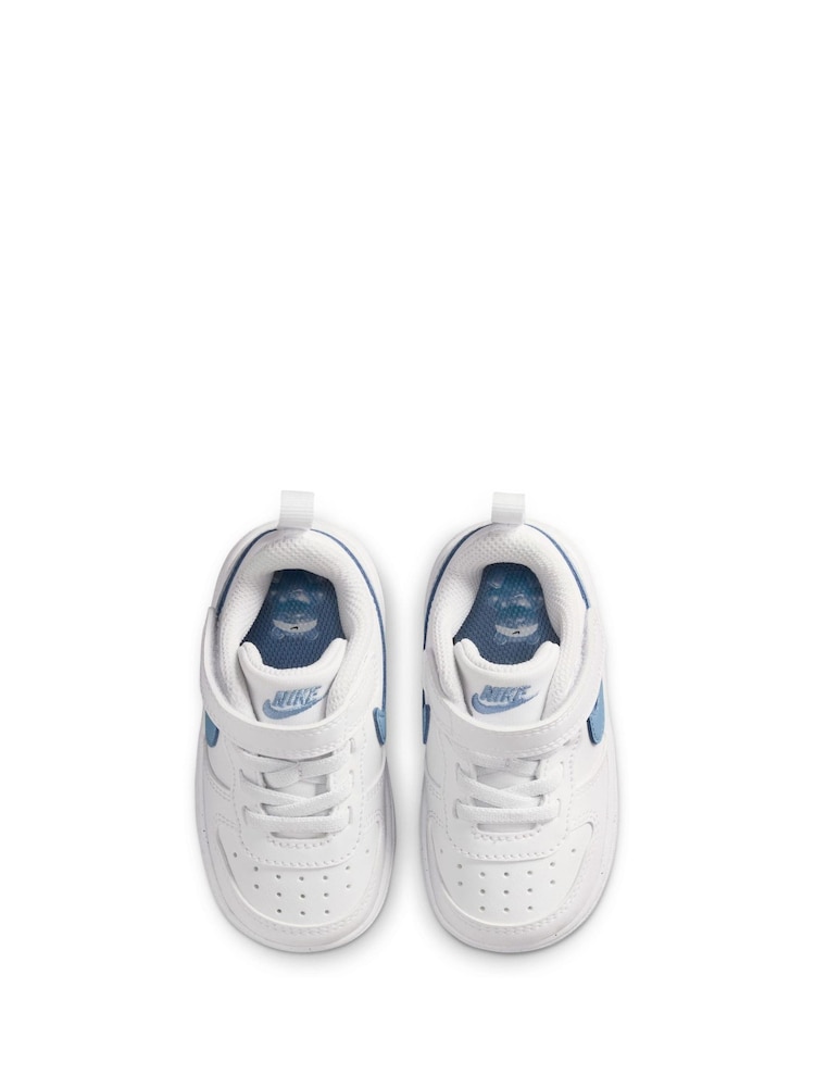 Nike White Infant Court Borough Low  Trainers - Image 9 of 9