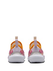 Nike White/Pink Orange Infant Flex Runner 4 Trainers - Image 7 of 9