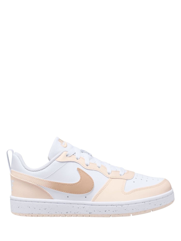 Nike White Youth Court Borough Low Trainers - Image 1 of 2