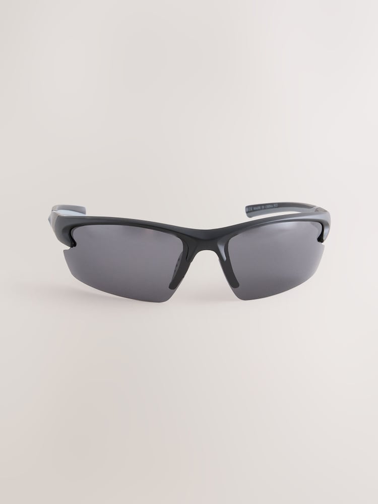 Μαύρο - Sport Wrap Polarised Sunglasses - Εικόνα 2 του 3