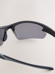 Preto - Óculos de Sol Esportivos Polarizados Envolventes - Imagem 5 de 5