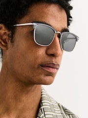 Mineral Grey Preppy Sunglasses - Image 5 of 8