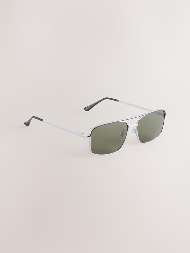 Silver Navigator Sunglasses - Image 1 of 3