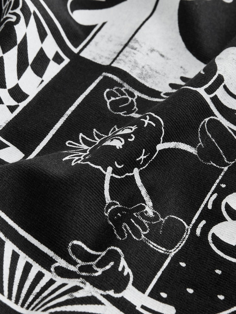 Black Back Print Tank Vest (3-16yrs) - Image 8 of 8