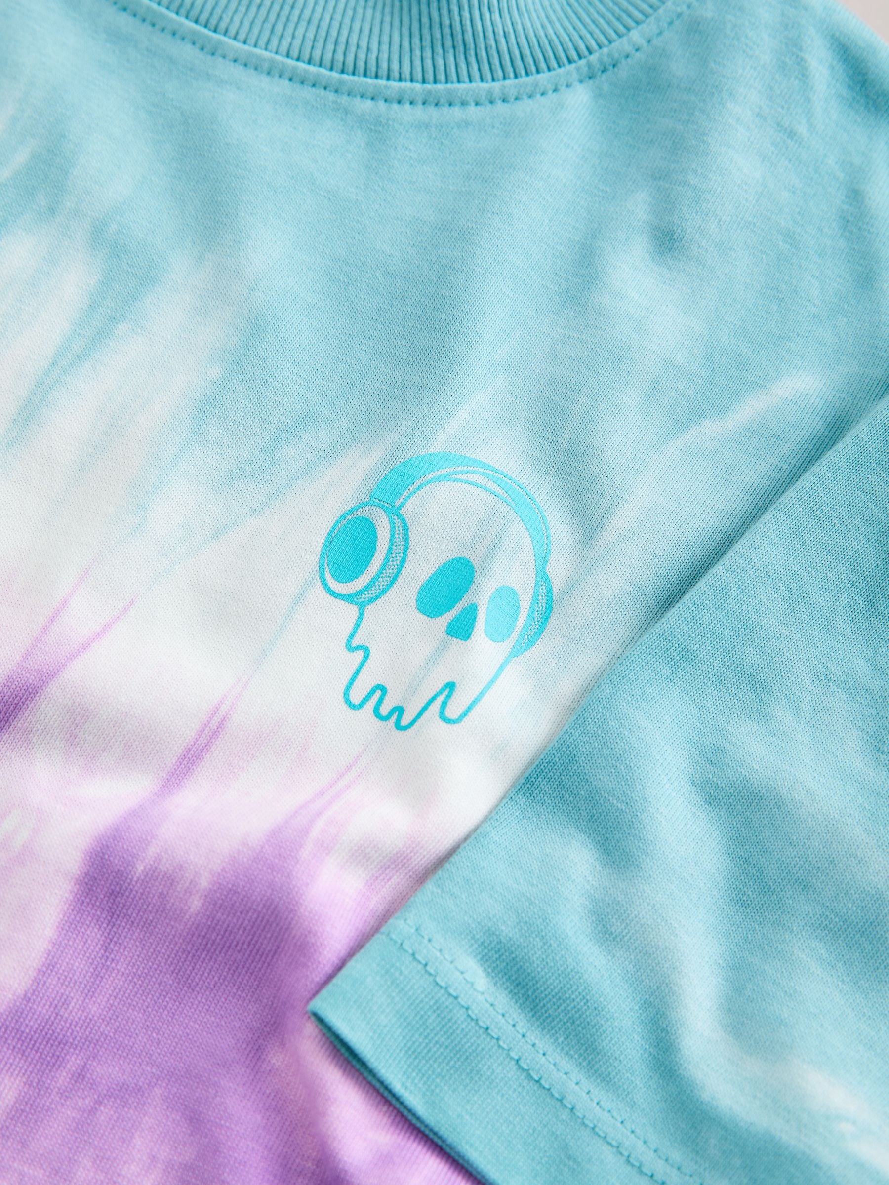 Buy Blue/Purple Tie-Dye Short Sleeve T-Shirt (3-16yrs) from Next USA