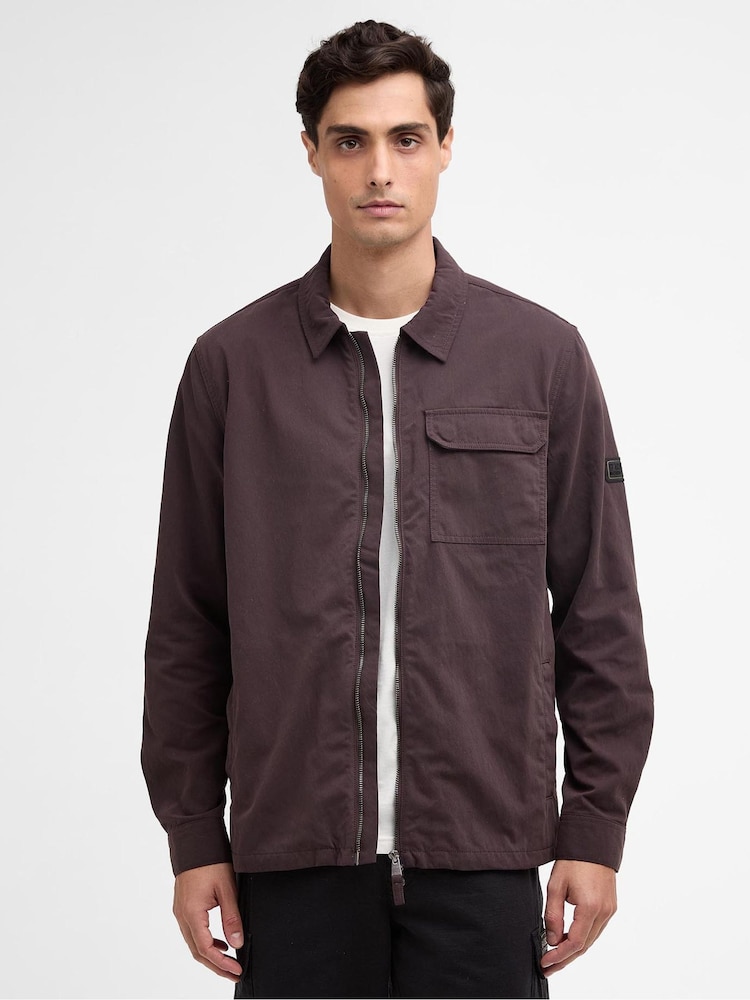 Barbour® International Red Maze Overshirt - Image 1 of 7 Barbour® International Red Maze Overshirt - Image 1 of 7