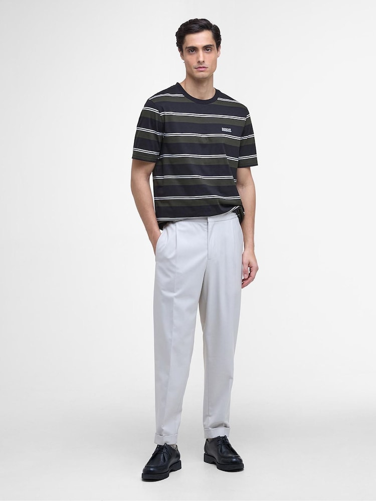 Barbour® International Black Bruce Stripe T-Shirt - Image 2 of 6 Barbour® International Black Bruce Stripe T-Shirt - Image 2 of 6