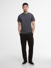 Barbour® International Grey Small Logo T Asphalt T-Shirt - Image 2 of 6