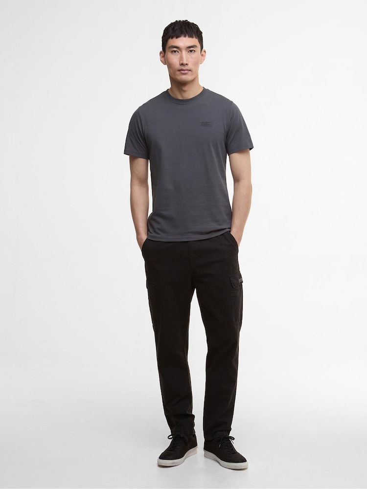 Barbour® International Grey Small Logo T Asphalt T-Shirt - Image 2 of 6 Barbour® International Grey Small Logo T Asphalt T-Shirt - Image 2 of 6