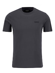 Barbour® International Grey Small Logo T Asphalt T-Shirt - Image 6 of 6