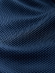 Navy Jersey Textured Short Shorts - Image 8 of 9