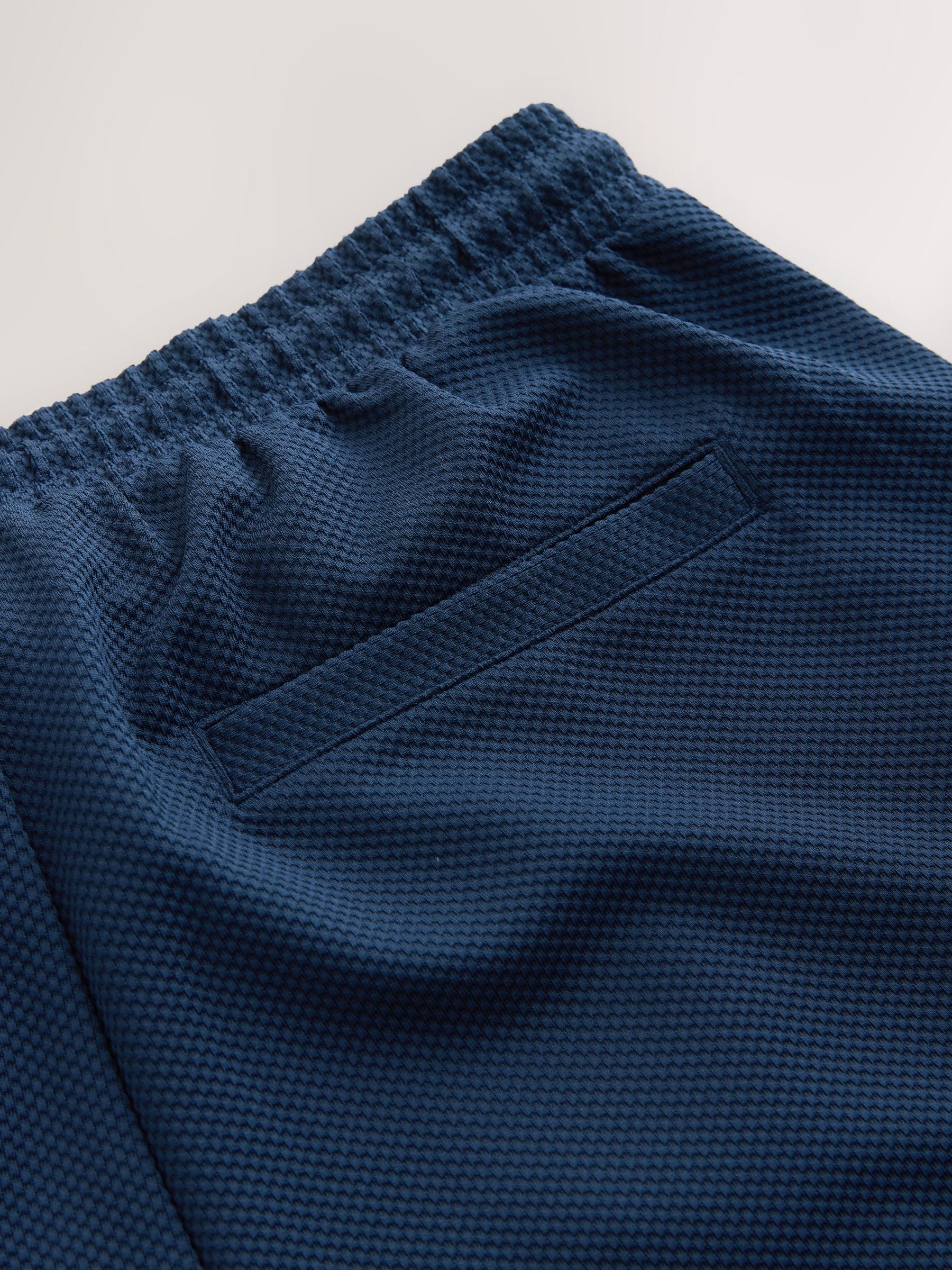 Buy Navy Jersey Textured Short Shorts from Next USA