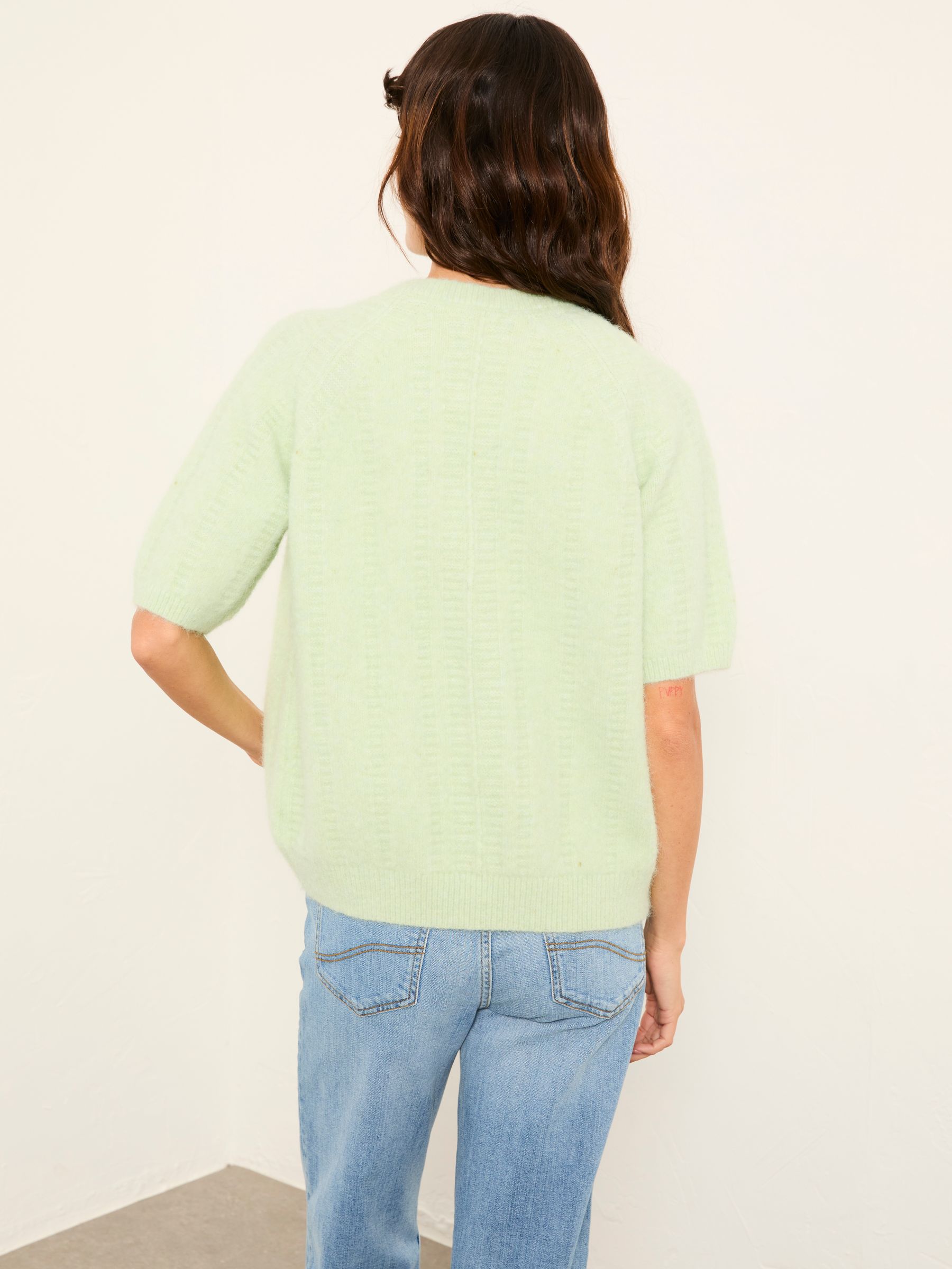 Buy Mint Green - FatFace Knitted Fluffy Cardigan from Next Japan