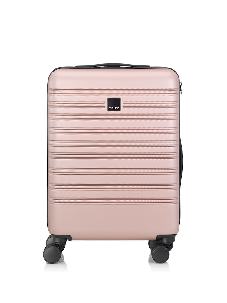 Tripp Pink Horizon Cabin DW Suitcase with Graphite Emboss - Image 1 of 4 Tripp Pink Horizon Cabin DW Suitcase with Graphite Emboss - Image 1 of 4