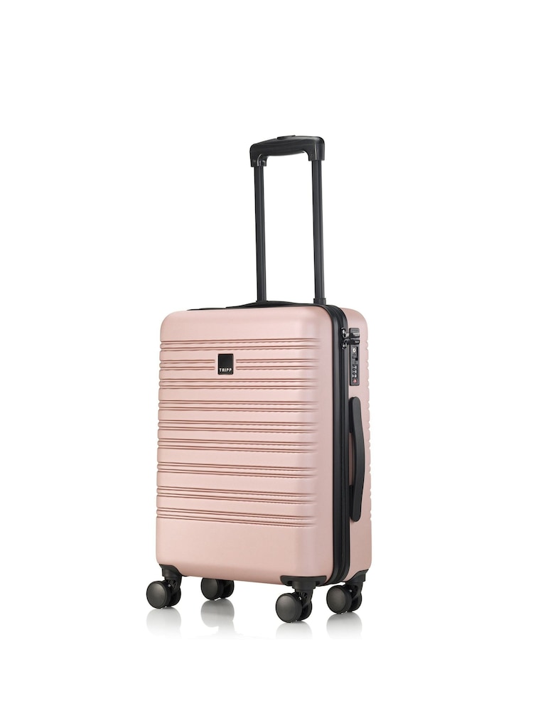 Tripp Pink Horizon Cabin DW Suitcase with Graphite Emboss - Image 2 of 4 Tripp Pink Horizon Cabin DW Suitcase with Graphite Emboss - Image 2 of 4