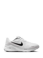 Nike White/Black Structure 26 Road Running Trainers - Image 1 of 11