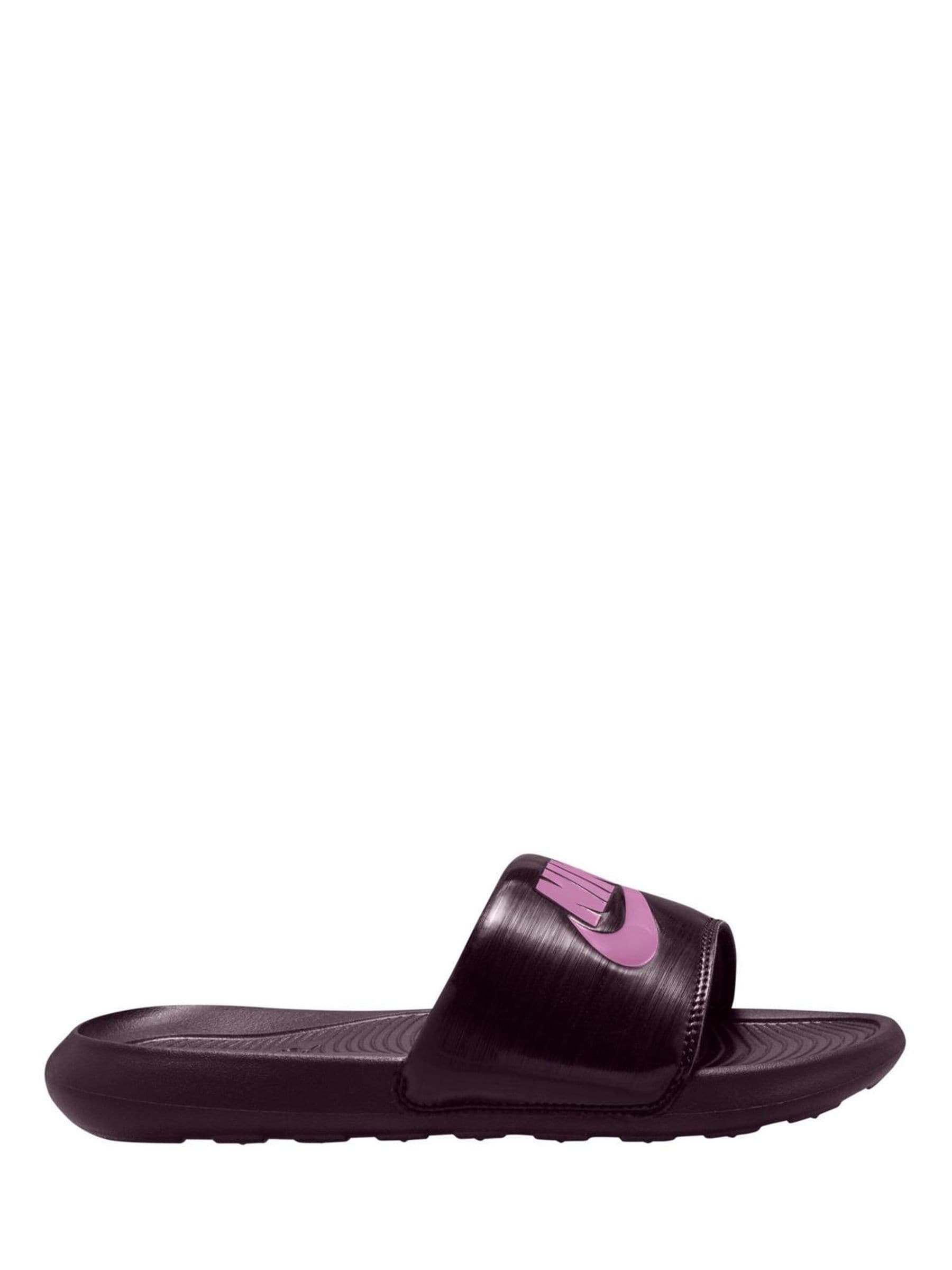 nike slides burgundy