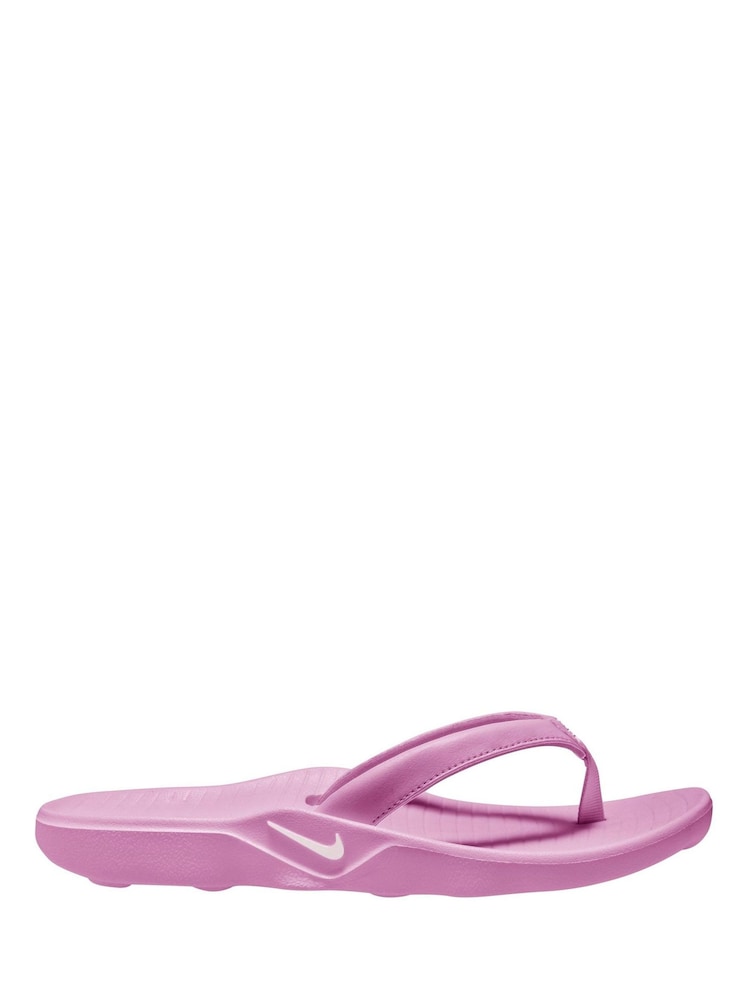 Nike Pink Marina Flip Flops - Image 1 of 4