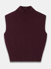 Mint Velvet Red Wool Blend Sleeveless Knit Top - Image 7 of 8