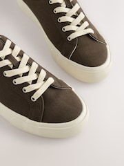Schokoladenbraun - Canvas Longline Smart Casual Sneaker - Bild 5 von 7