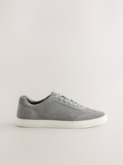 Grey Suede Smart Trainers - Image 2 of 5