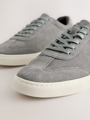 Grey Suede Smart Trainers - Image 3 of 5