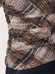 Mint Velvet Brown Checked Mesh Top - Image 5 of 8