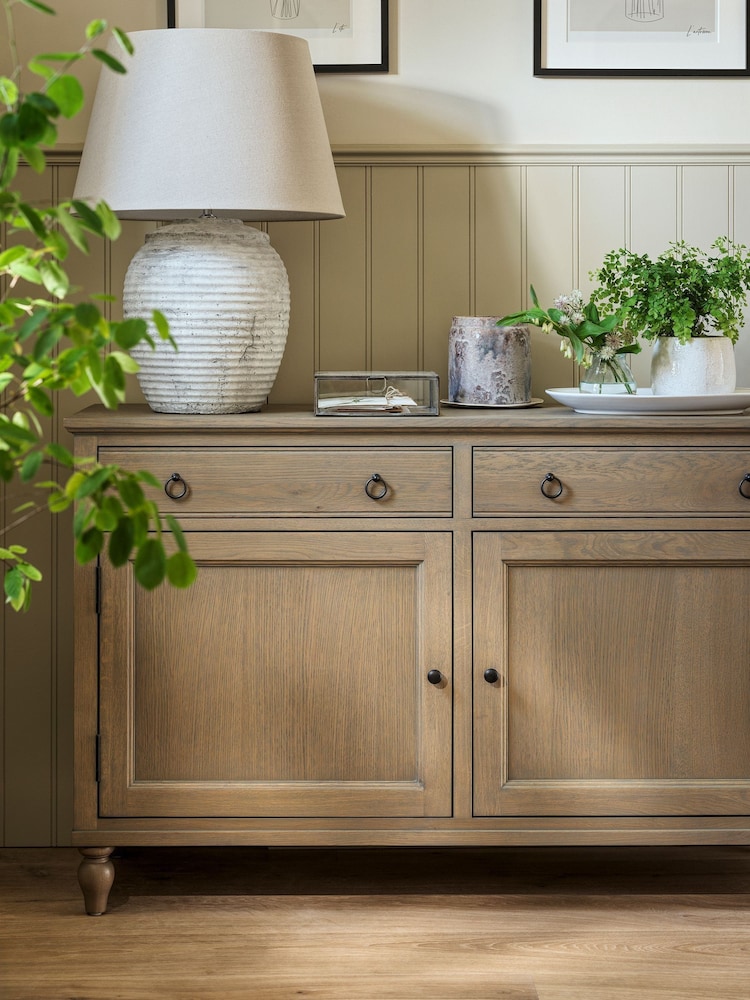 Cotswold Company Smoked Elkstone Oak Large Sideboard - Image 1 of 6