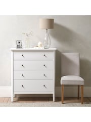 Cotswold Company White Berkeley Oak 4 Drawer Chest - Image 2 of 6
