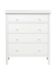 Cotswold Company White Berkeley Oak 4 Drawer Chest - Image 3 of 6