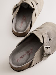 Neutral Suede Corkbed Clogs - Image 4 of 5