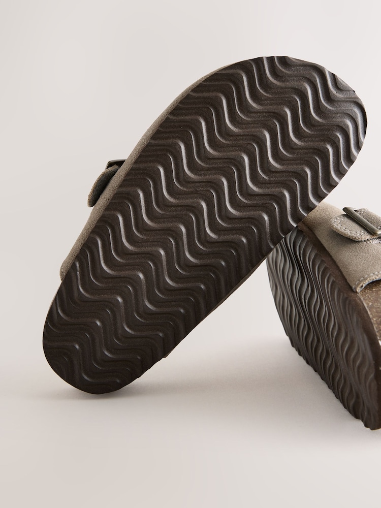 Neutral Suede Corkbed Clogs - Image 5 of 5