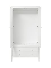 Cotswold Company White Berkeley Oak Double Wardrobe - Image 4 of 6