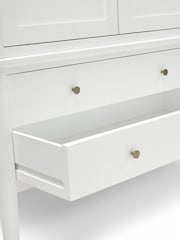 Cotswold Company White Berkeley Oak Double Wardrobe - Image 5 of 6
